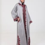 عبايه رمادية فاخرة