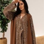 القماش كريب+قماش ترتر